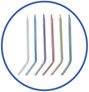 रंगीन कोर के साथ गर्म बिक्री दंत चिकित्सा सामग्री डिस्पोजेबल डेंटल एयर-वाटर सिरिंज टिप्स