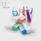 सीई डेन्चर टूथब्रश अनायास कुशल दंत चिकित्सा सफाई के लिए